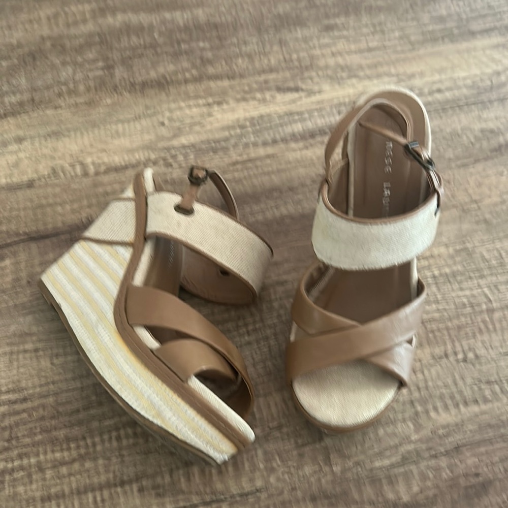 Chinese Laundry, Wedge Heel. Small scuffs on both shoes near the heel.